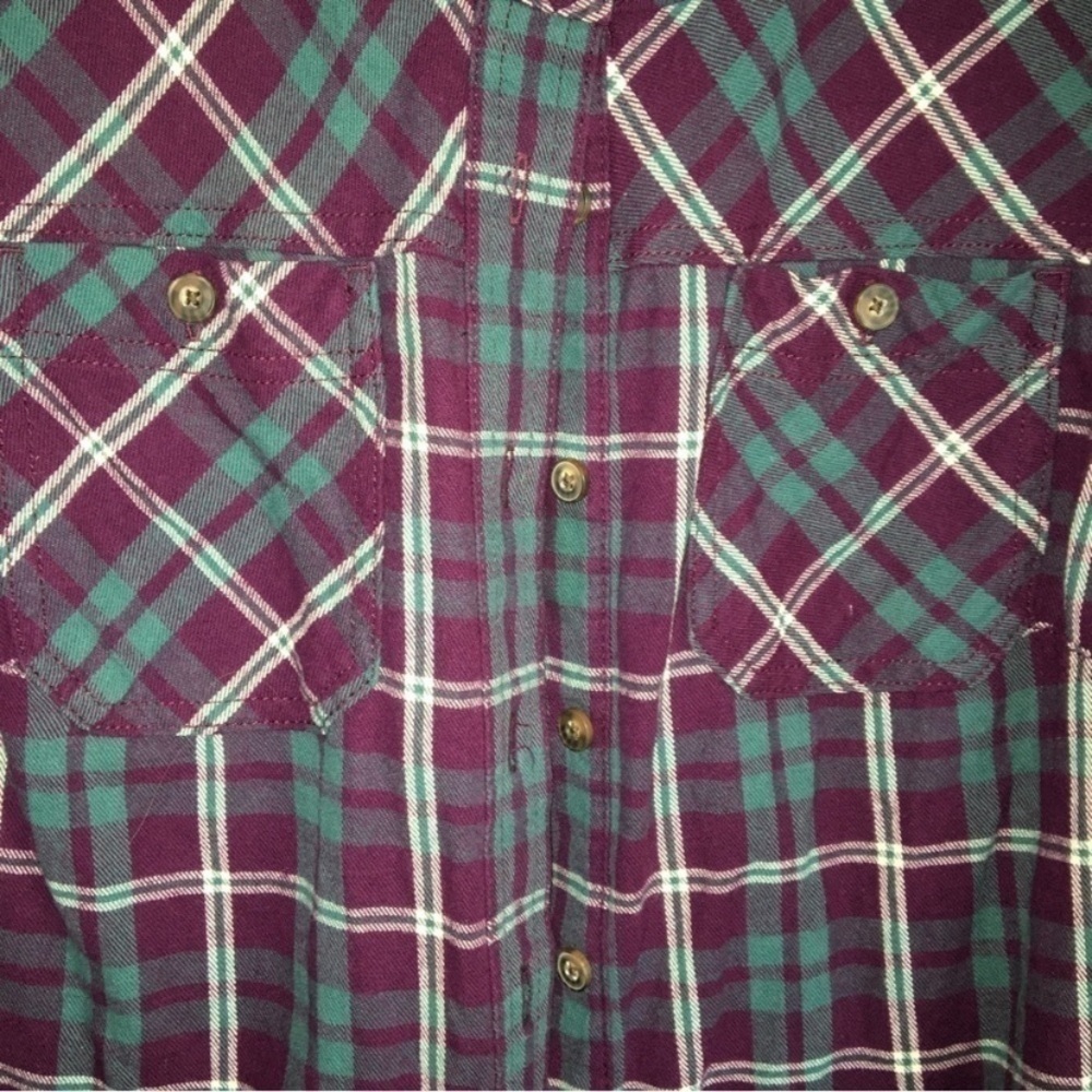 Duluth Purple Plaid Button Down - Picture 5 of 7